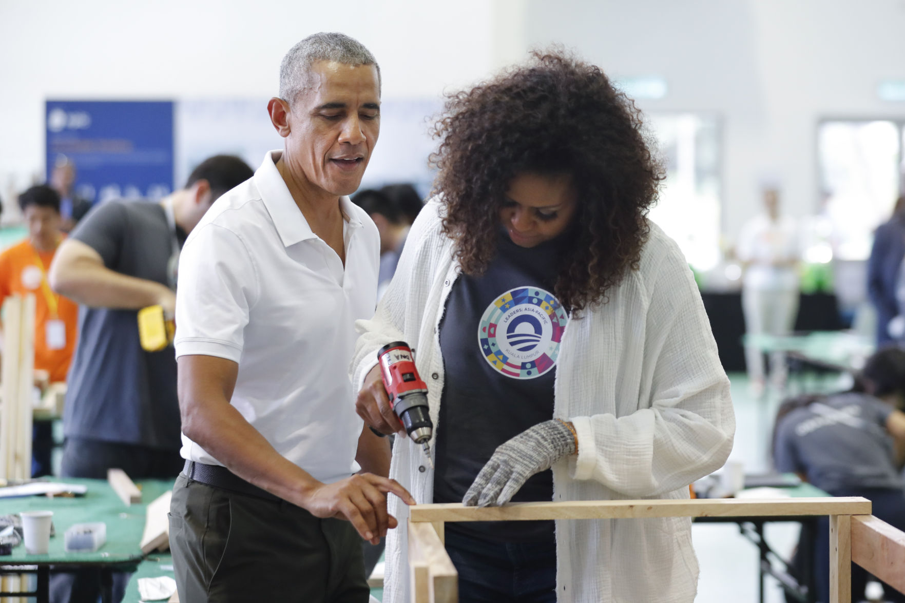 Barack and Michelle Obama in Malaysia